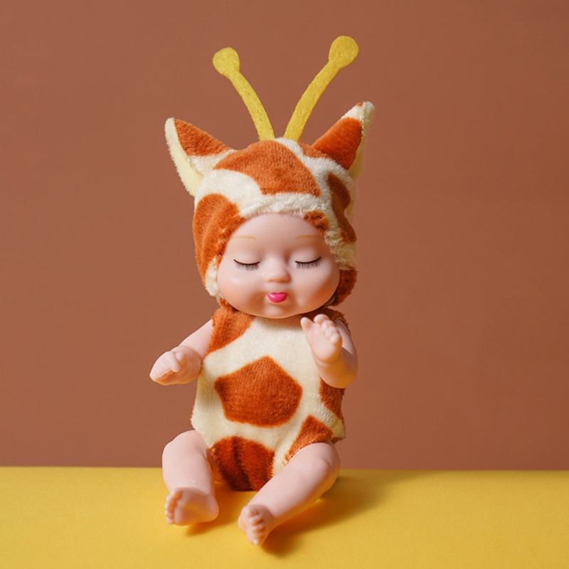 Set 6 Búp Bê Em Bé Sơ Sinh Dễ Thương Sống Động Như Thật Đóng Mắt Ngủ Gây Ra Mắt Làm Quà Tặng Cho Bé