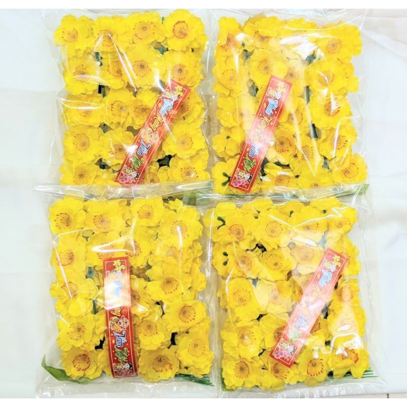 Hoa mai bịch 40 bông trang trí tết giá rẻ 2024