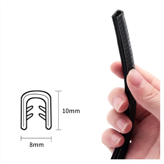 Nẹp viền cửa ô tô chữ u lõi thép cho cánh cửa chống va đập, trầy xước - Shop Danchoioto