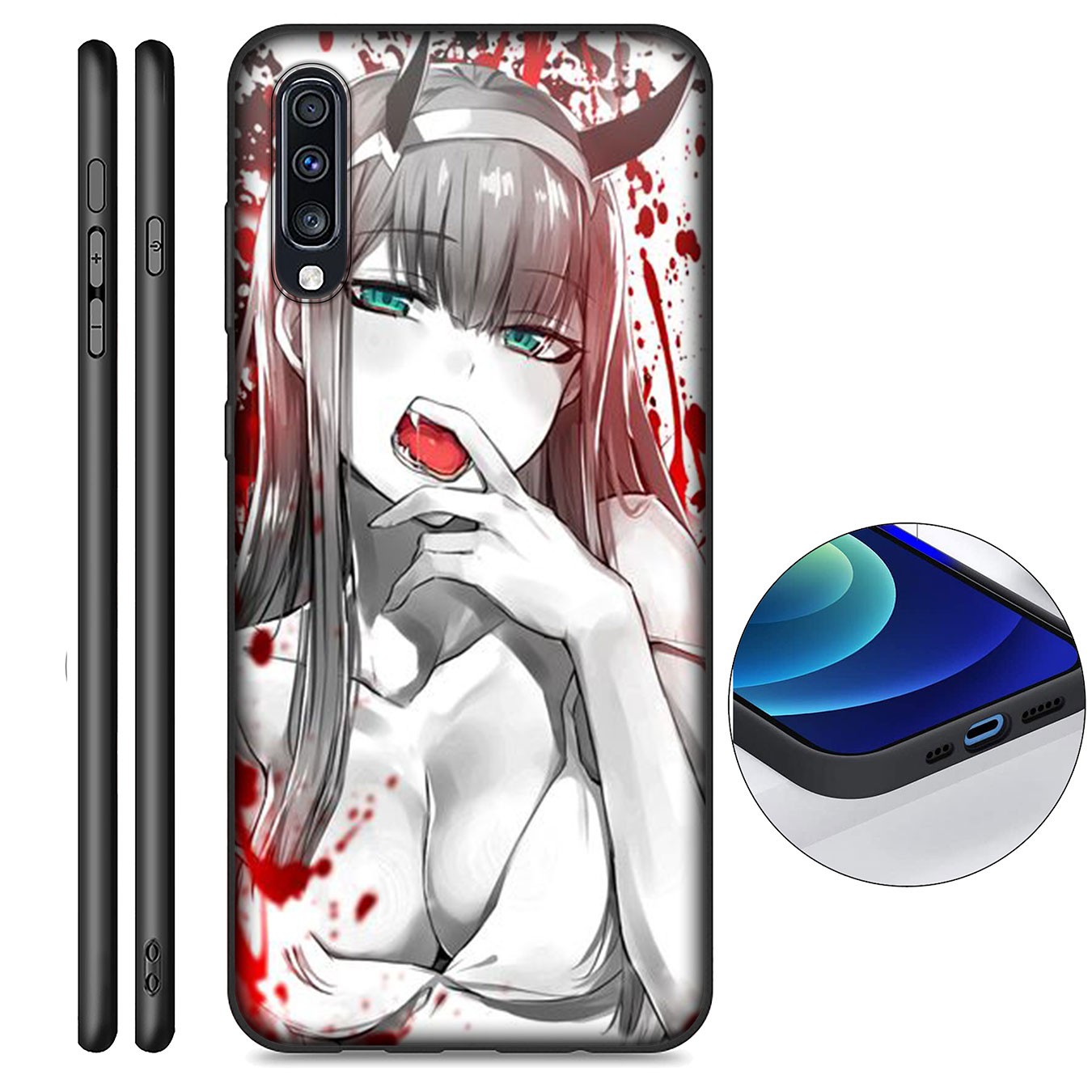 Samsung Galaxy S9 S10 S20 FE Ultra Plus Lite S20+ S9+ S10+ S20Plus Casing Soft Silicone Phone Case Darling in the Franxx Ahegao Girl Cover