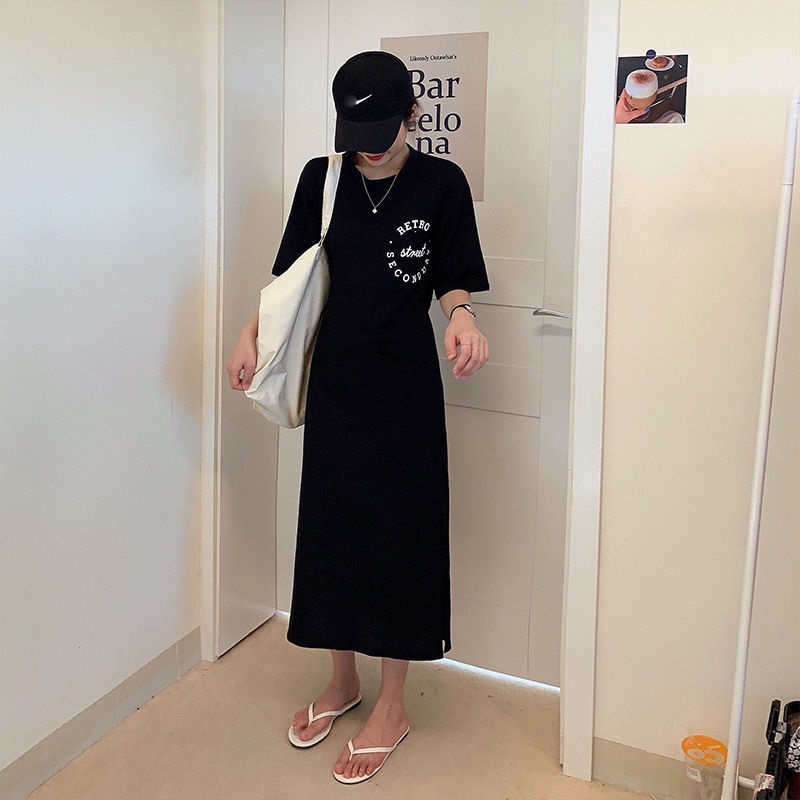 Đầm Tay Ngắn Thiết Kế Xẻ Tà Lưng Cao Thiết Kế Mới Thời Trang Cho Nữ