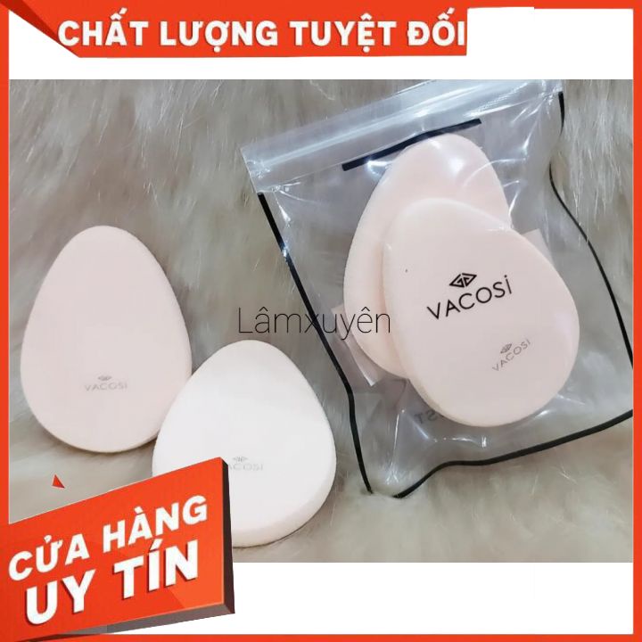 VACOSI CONTOURING SPONGE 2PCS BP15_ bông phấn ướt hình giọt nước ( bịch 02 miếng)FREESHIP bông mềm mịn dễ tán tiện lợi