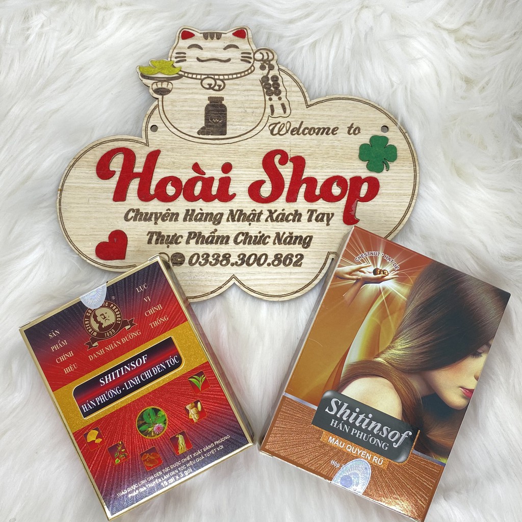 Nhuộm SHITINSOF - Hán phương linh chi đen tóc , màu nâu