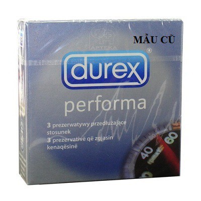 [CHÍNH HÃNG]Bao Cao Su Kéo Dài Thời Gian Durex Performa Hộp 3 cái