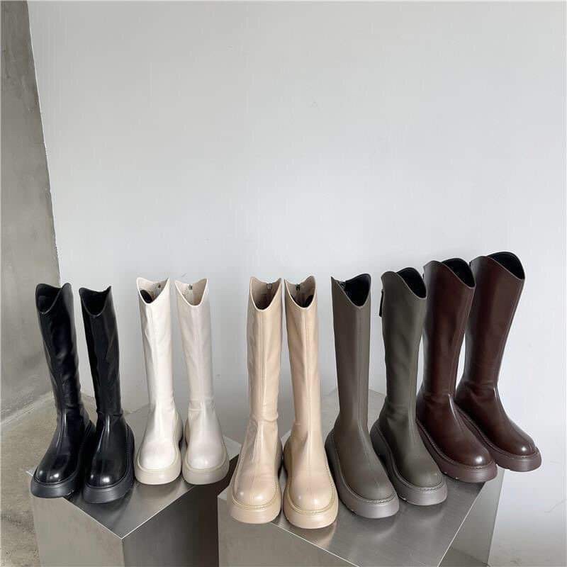 Boots da PU mềm có lót lông mỏng | kèm ảnh thật