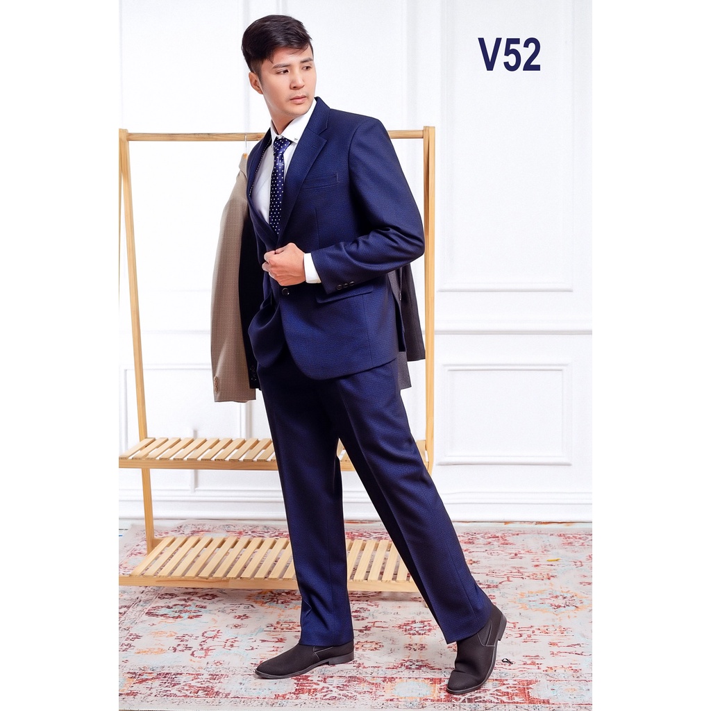 Bộ Vest Hồng Ngọc Trung Tuổi ,Vest trung tuổi đẹp chất liệu nhập khẩu Ấn Độ
