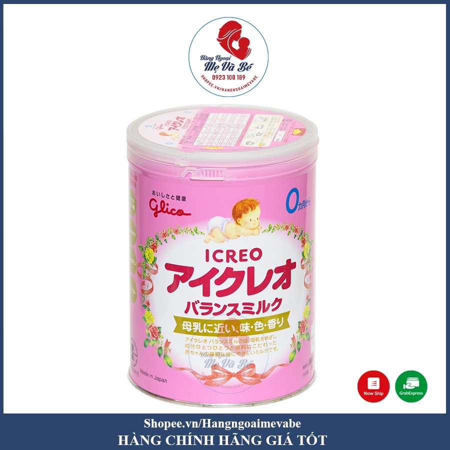 SỮA GLICO Icreo Số 0/Số 1 800g Nhật Bản