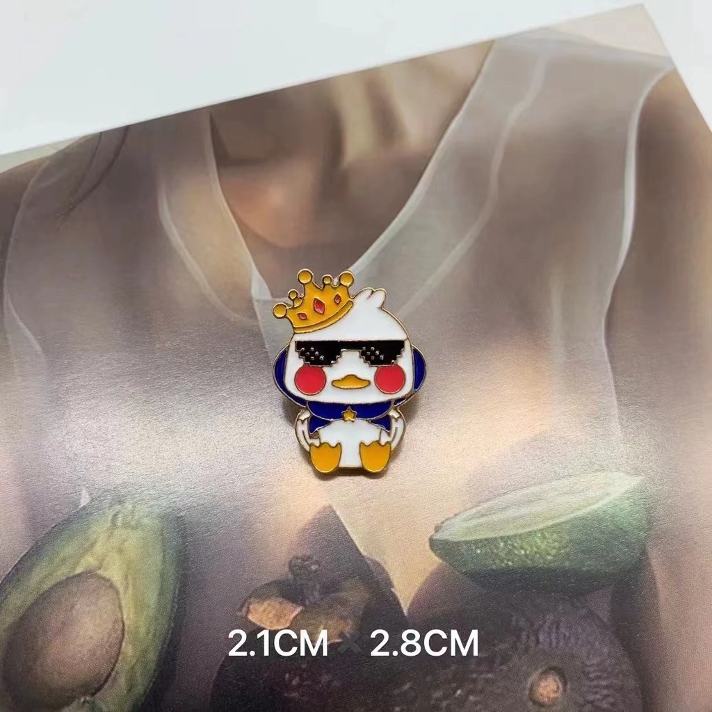 Huy Hiệu Cài Áo Hình Động Vật Hoạt Hình Ngộ Nghĩnh Dễ Thương