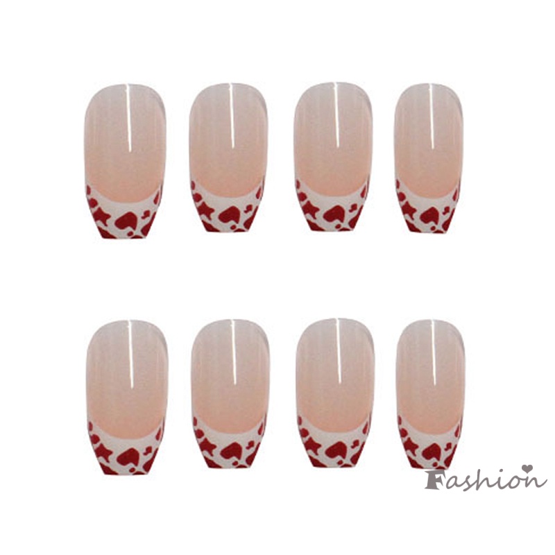 [Hàng mới về] Bộ 24 móng tay giả họa tiết da báo cá tính thời trang trang trí móng tay nghệ thuật