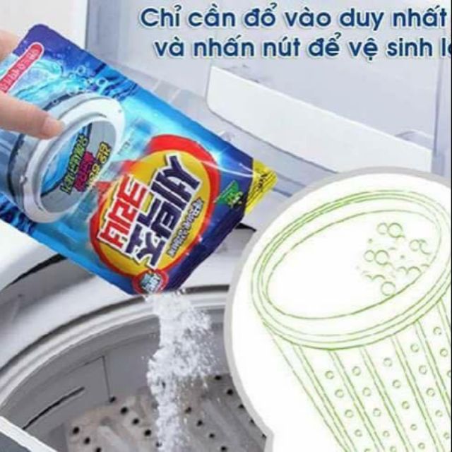 Combo 5 gói tẩy lồng máy giặt