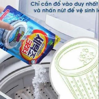 Combo 4 gói tẩy lồng máy giặt (tặng kèm ngoáy tai có đèn)