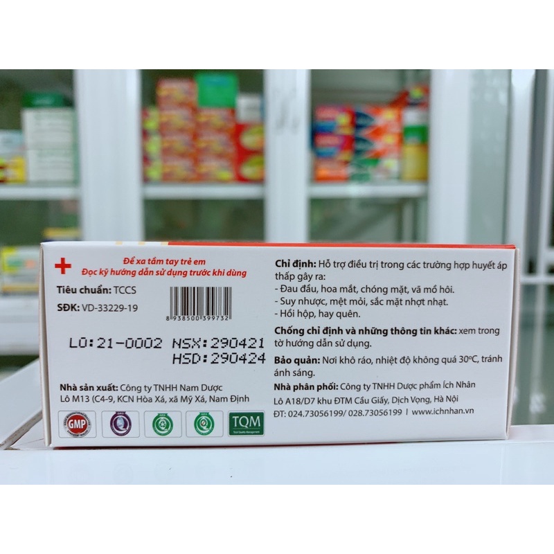 ✅ Thăng Áp Nam Dược dùng cho người bị huyết áp thấp