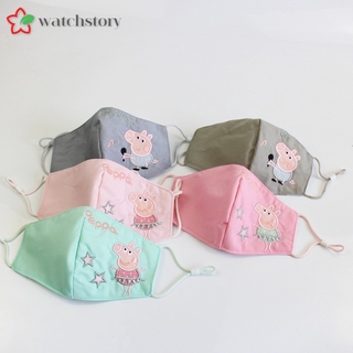 Khẩu trang chống bụi pm 2.5 tái sử dụng hình heo peppa