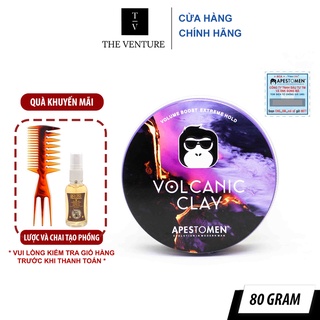 Sáp Vuốt Tóc Nam Apestomen Volcanic Clay Chính Hãng - 80 Gram