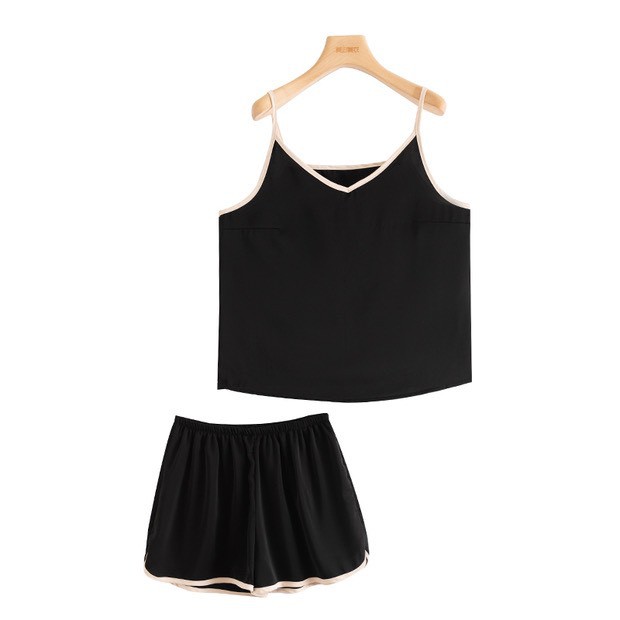 Bộ ngủ lụa hai dây 🎀Bộ đồ Pijama nữ cao cấp  Tằm Thái💃 | BigBuy360 - bigbuy360.vn