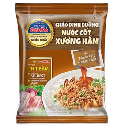 Cháo Dinh dưỡng nước cốt xương hầm Gấu đỏ vị Thịt Bằm/Gà