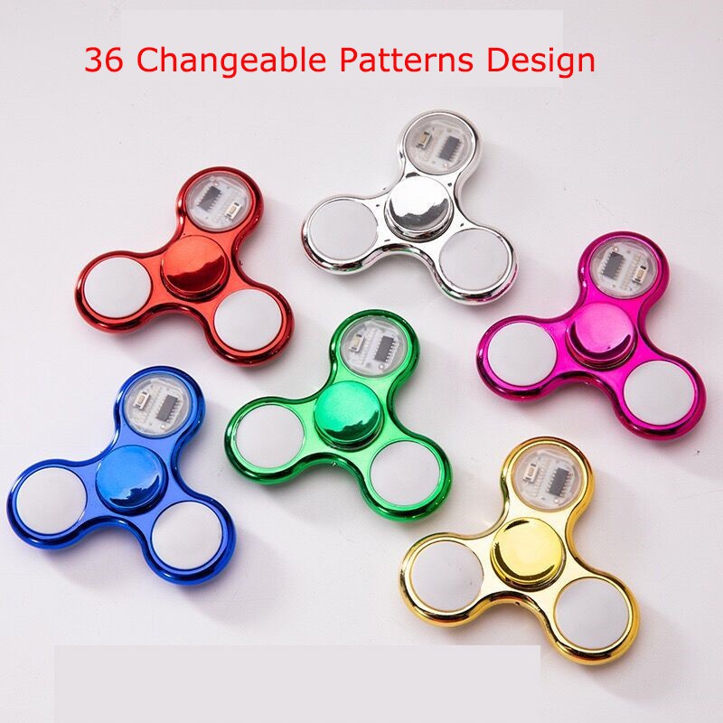 Con Quay Đồ Chơi Fidget Spinner Với Đèn Led Giúp Giảm Stress