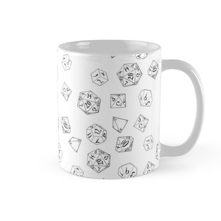 Cốc sứ in hình -D D Dice Pattern -MS13