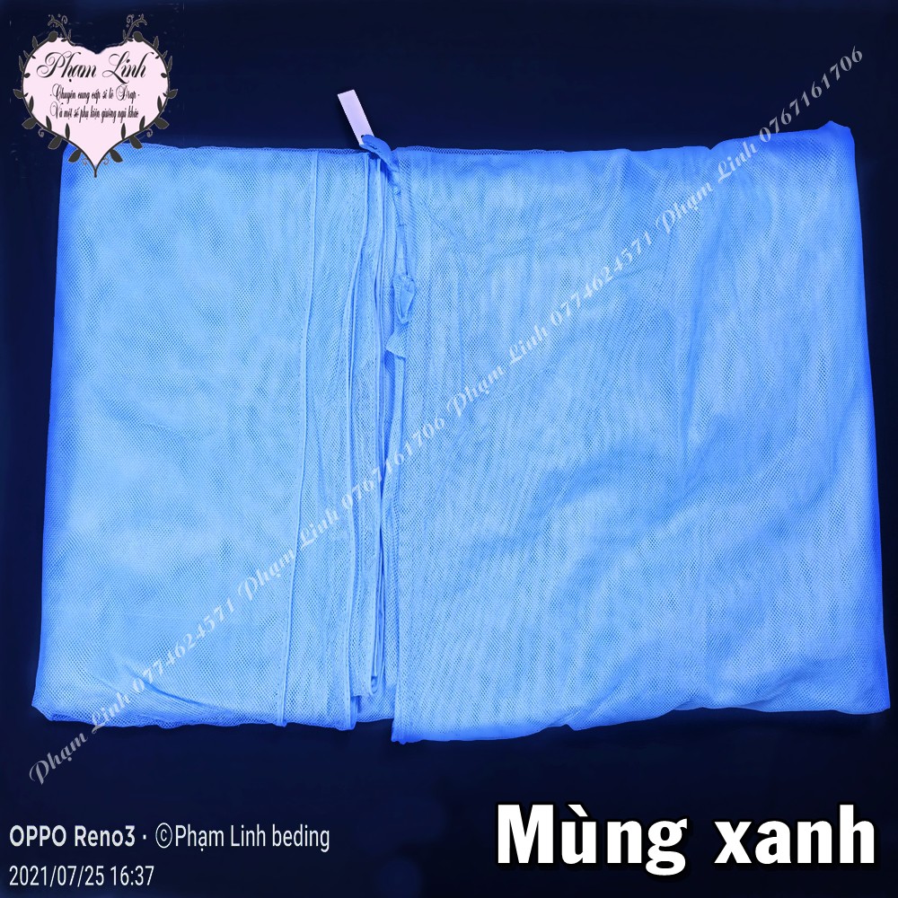 [Có size lớn] Mùng ngủ không cửa vải tuyn Phước Long giăng dây chống muỗi lưới dày bền đẹp giá xưởng