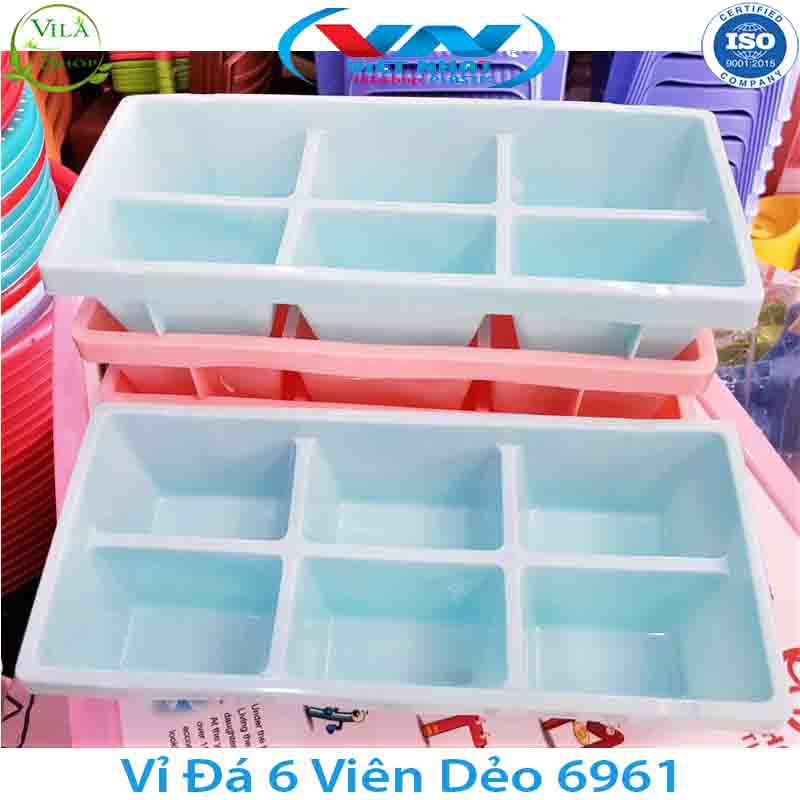 Khuôn Làm Đá, Khay Làm Đá Đa Năng Việt Nhật, Nhựa Dẻo Chính Hãng - Kháng Khuẩn -  Khử Mùi