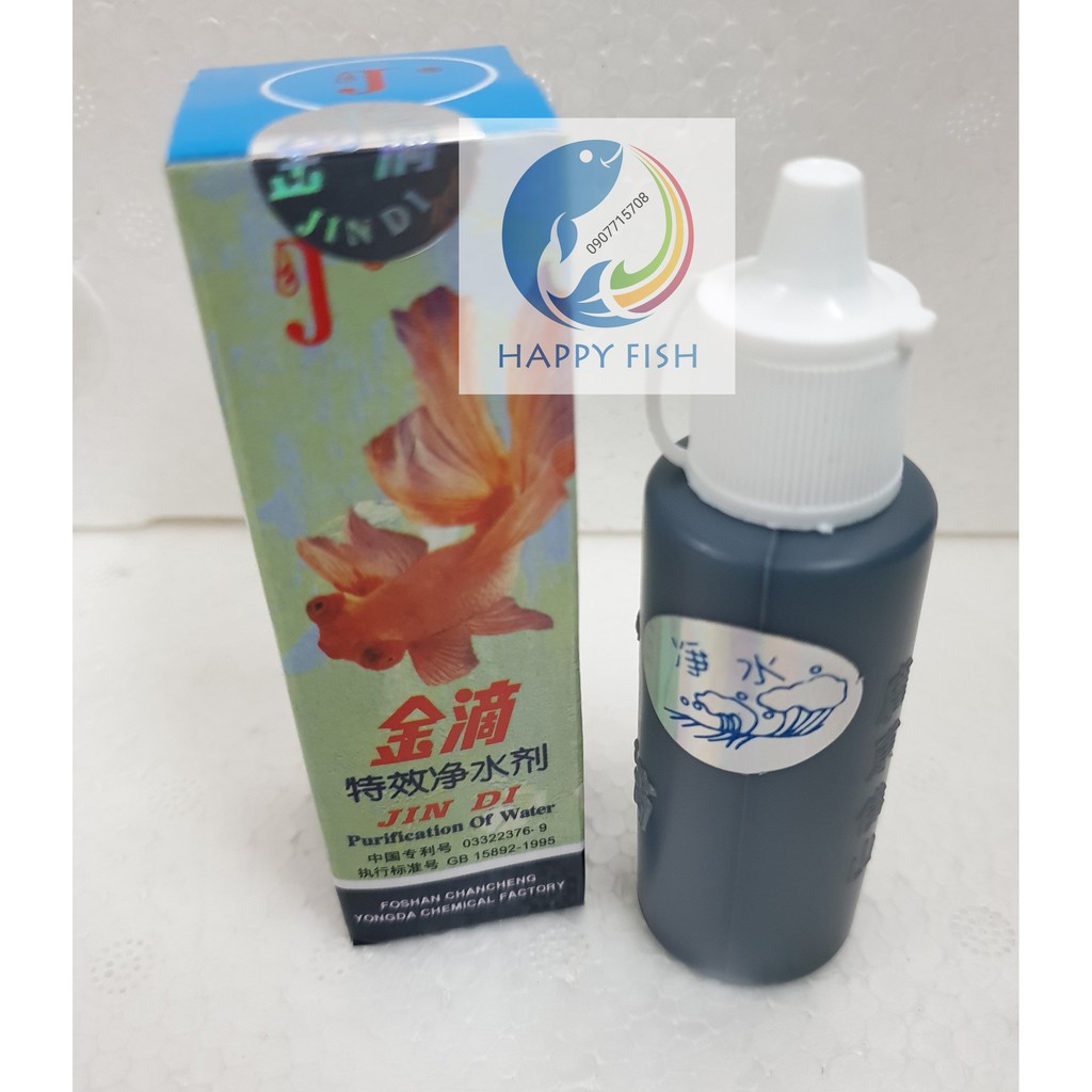 Dung dịch làm trong nước hồ cá JinDi 60ml