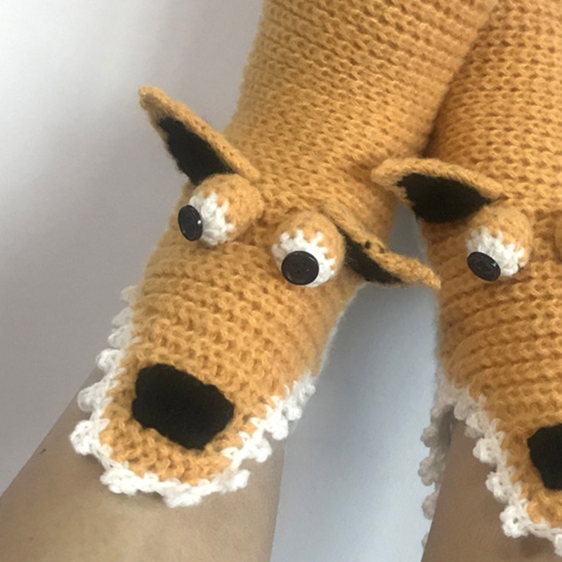 Brroa Vớ Dệt Kim Hình Sóc Hoạt Hình 3D Miệng Rộng Vui Nhộn Giữ Ấm Cho Nam Và Nữ