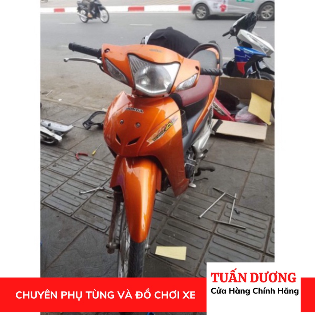 Bộ Vỏ Nhựa Wave A - Wave Rs Cam ( TẶNG Kèm Tem 3 Lớp Xịn ) - Dàn áo lắp wave A , wave S , wave RS các đời