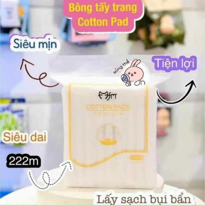 Bông tẩy trang cotton Pad 222 miếng quá rẻ tiện lợi dễ dùng phù hợp mọi loại da- Giá sinh viên