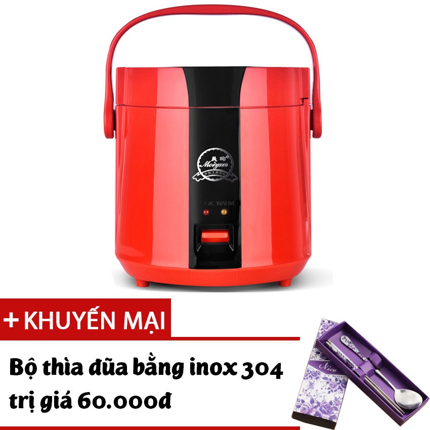 Nồi cơm điện Mini thể tích 1.2L Meiyun B12-A nấu cơm hâm nóng nấu cháo hầm xương - Tặng bộ quà hấp dẫn
