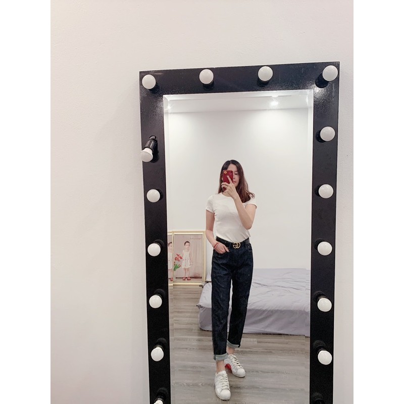 quần jean baggy nữ uni xuất Nhật big size 65-70kg