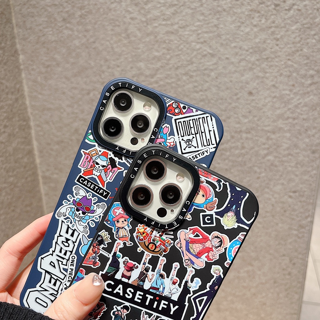 Ốp Điện Thoại Lông Mềm In Hình One Piece Cho iPhone13Pro iP12Pro XR iPhone11 12Promax 13Promax 11 12 13