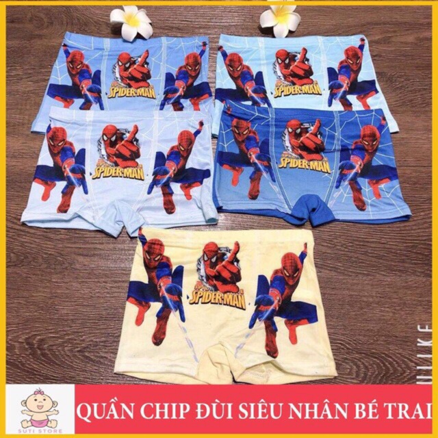 COMBO 10 quần đùi siêu nhân bé trai