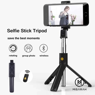 Gậy Chụp Ảnh Selfie 3 Trong 1 Kết Nối Bluetooth Kèm Điều Khiển Từ Xa Cho Iphone Ios Android