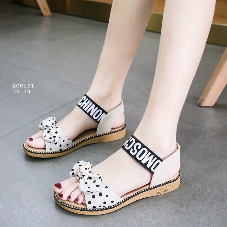 XGU231 Sandals nơ nhỏ phong cách trẻ trung dễ thương