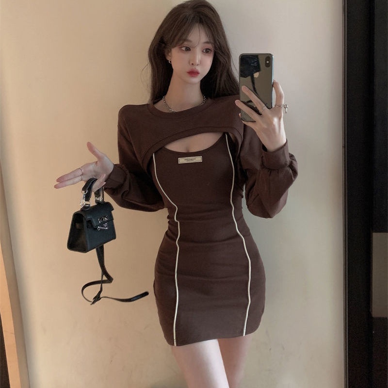 Bộ Đầm Hai Dây 77 Món Phong Cách Hàn Quốc Thời Trang Cho Nữ