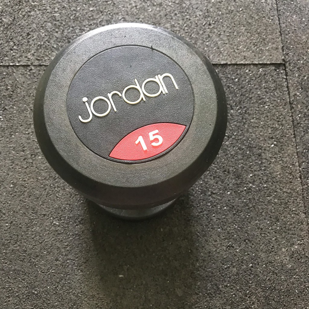 Bộ 2 Tạ tay cao su Jordan 15kg