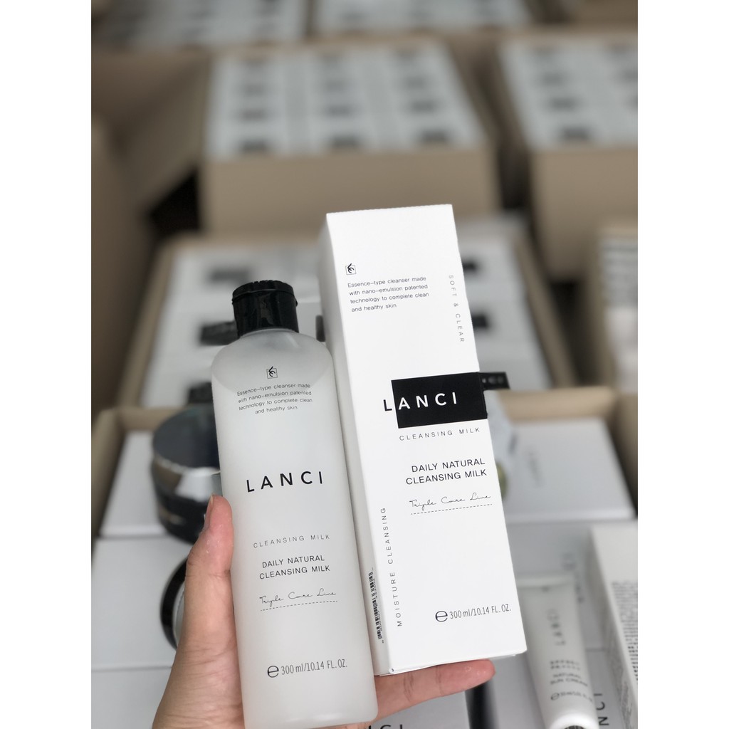 Nước Tẩy Trang Lanci Daily Natural Cleansing 300ml, Sữa Tẩy Trang Lanci Hàn Quốc Mit Beauty Làm Sạch Lớp Trang Điểm