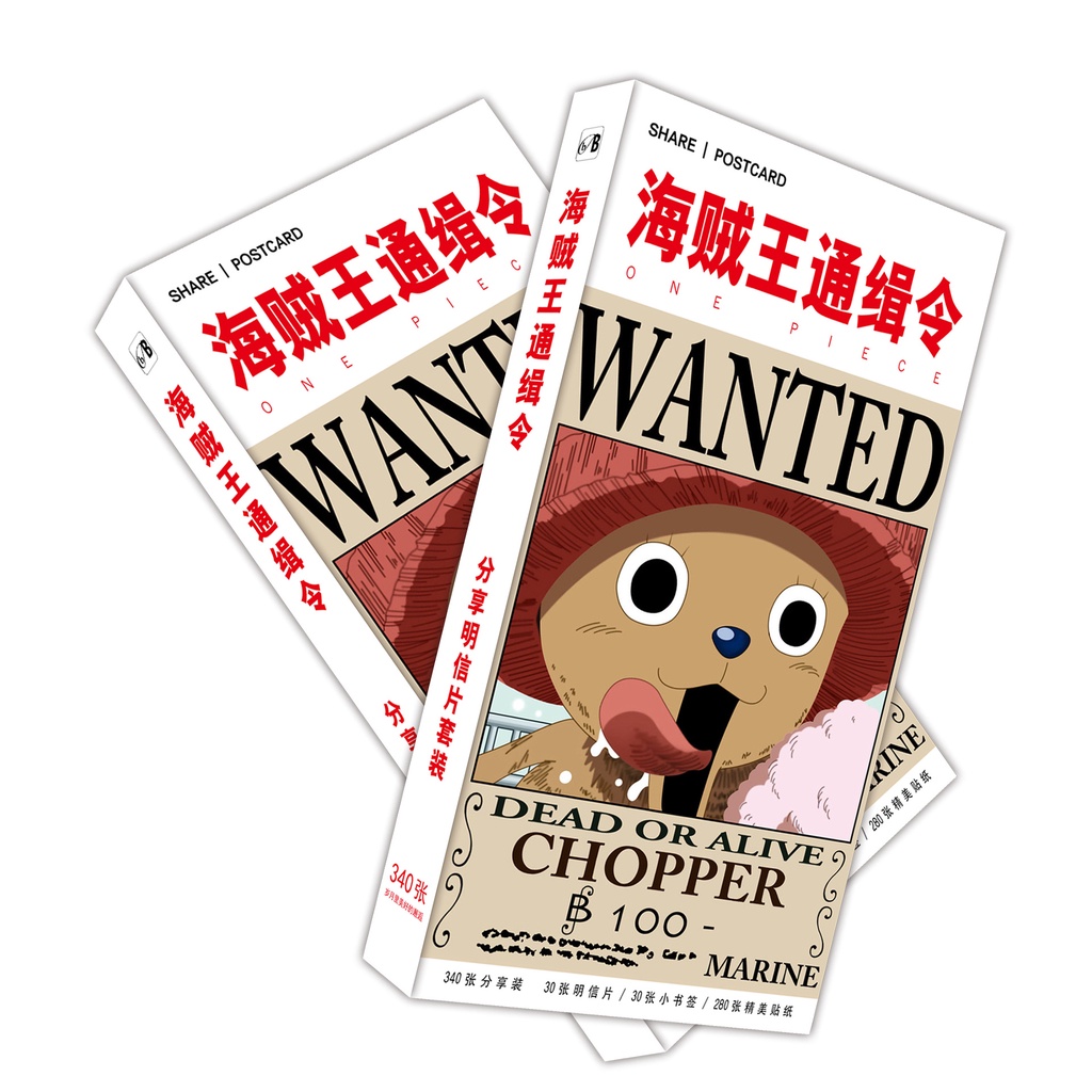 Set 340 bưu ảnh các nhân vật trong phim hoạt hình One Piece