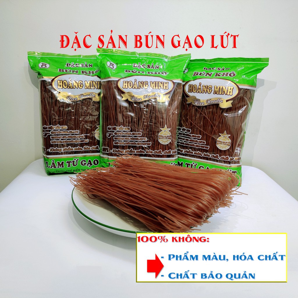 Bún gạo lứt  eatclean  giảm cân Hoàng Minh tốt cho sức khỏe có giấy VSATTP