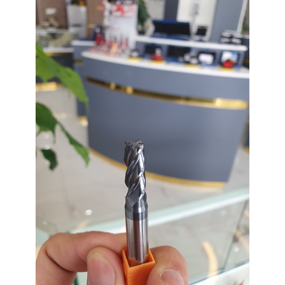 Dao phay ngón 2F, 4F 45HRC, lớp phủ nano đen