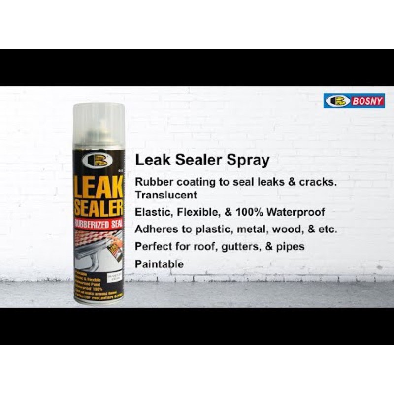 Sơn xịt chống dột Leak Sealer B125 Bosny– Nhập khẩu Thái Lan quy cách 600cc/1chai