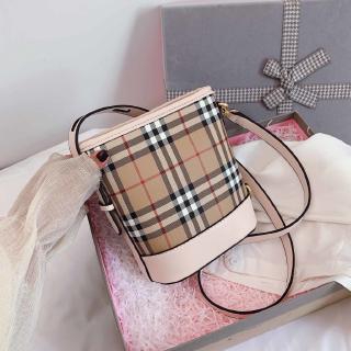 Túi Đeo Chéo Dáng Xô Họa Tiết Kẻ Sọc Thời Trang Hàn Quốc 2020 Cao Cấp Cho Nữ