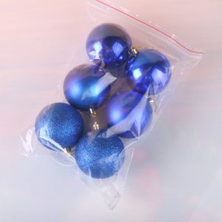 Com bo 6 Quả Châu Trang Trí Noel 8 CM