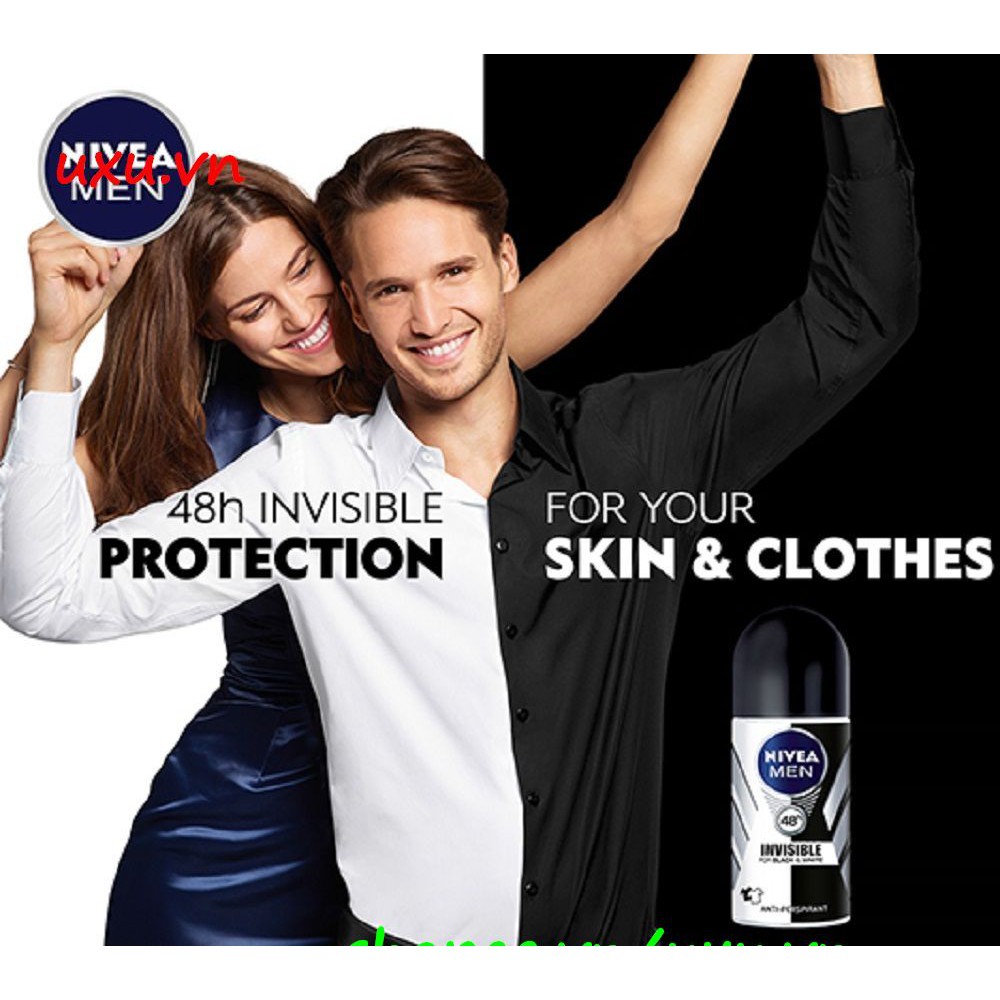 Lăn Khử Mùi Nữ 50Ml Nivea Ngăn Vệt Ố Vàng (Black & White), Với uxu.vn Tất Cả Là Chính Hãng.