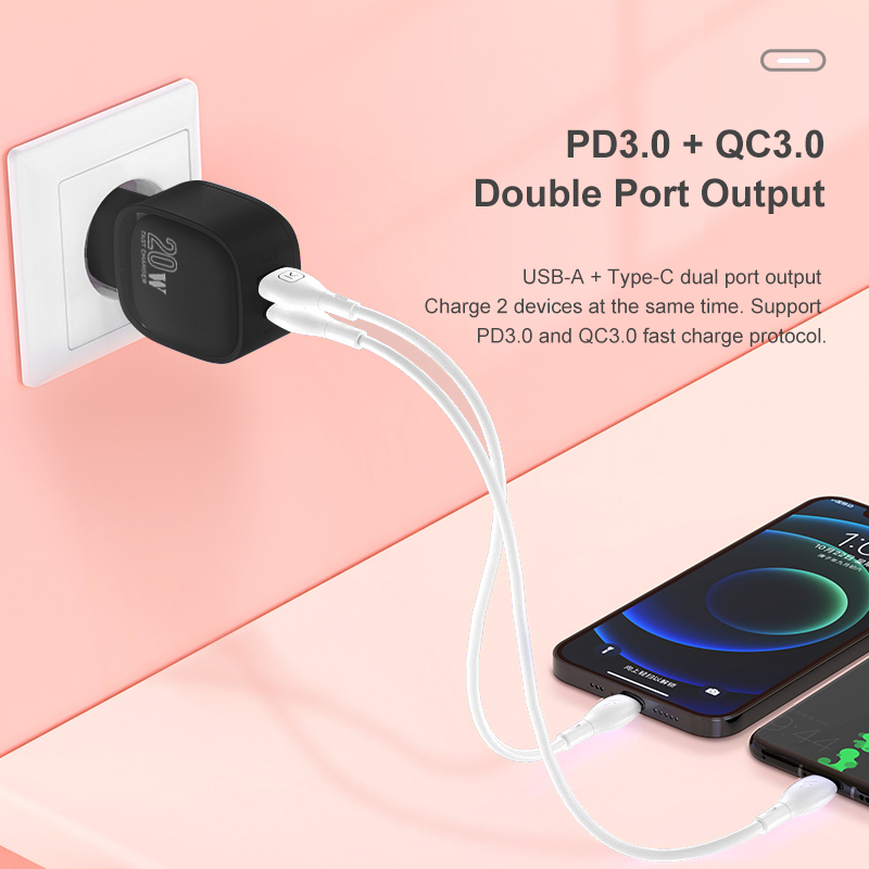 KUULAA Đế Sạc Nhanh 4.0 3.0 Qc Pd 20w Usb Type C Cho Iphone 12 Pro Max 11 Pro Max Xs 8 Xiaomi