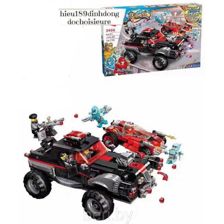 Lắp ráp xếp hình qman 3406 : xe oto