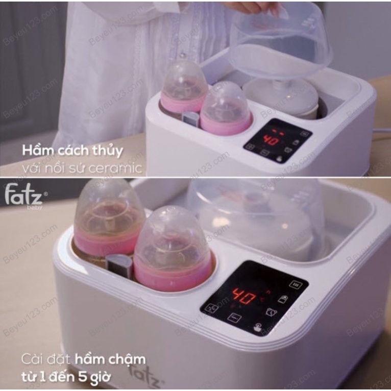 Máy tiệt trùng sấy khô đa năng kiêm máy nấu cháo chậm Fatzbaby Captain 2 - Fatz FB4315SL - Tích hợp hâm sữa thức ăn