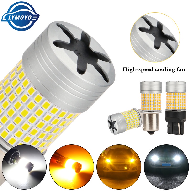 1 Bóng Đèn Tín Hiệu BA15S 1156 P21W 144SMD Cho Xe Hơi