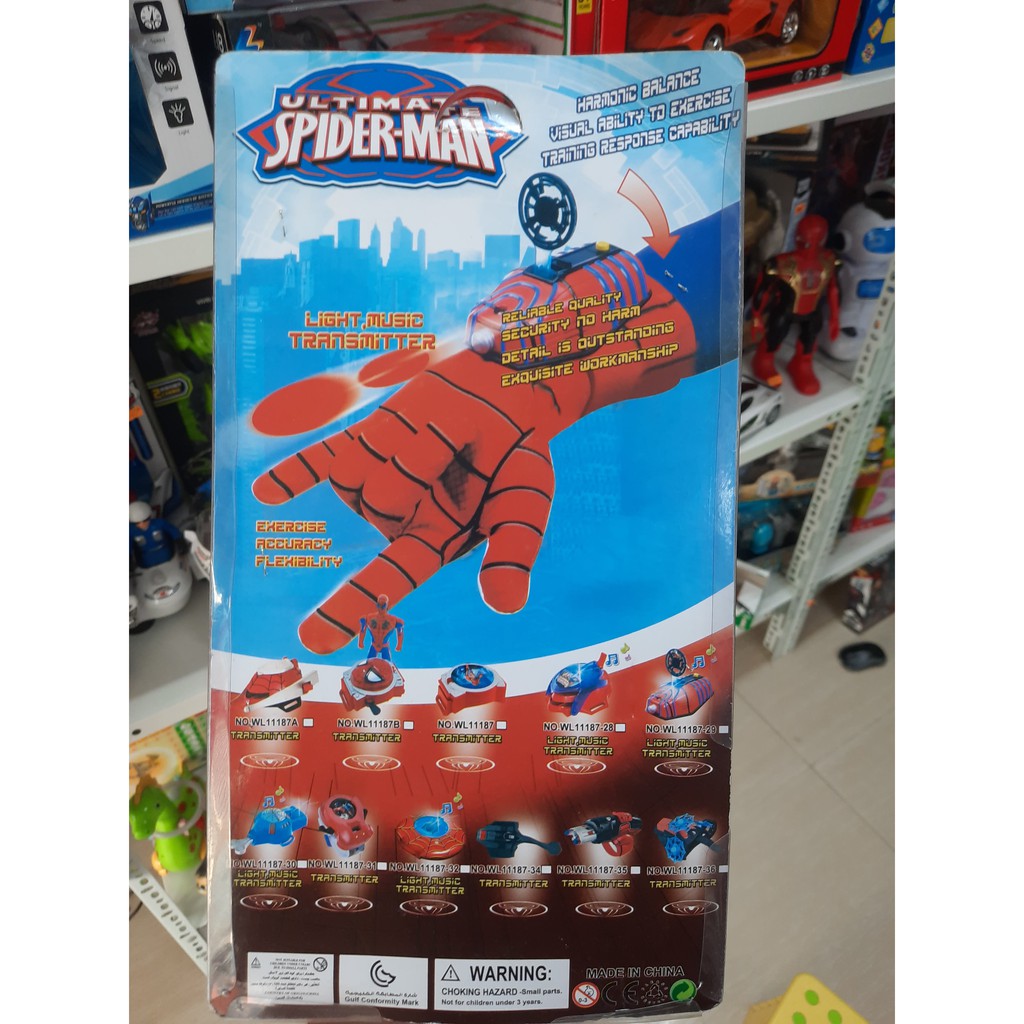 Găng tay và máy tơ nhện Người Nhện Spiderman cao cấp