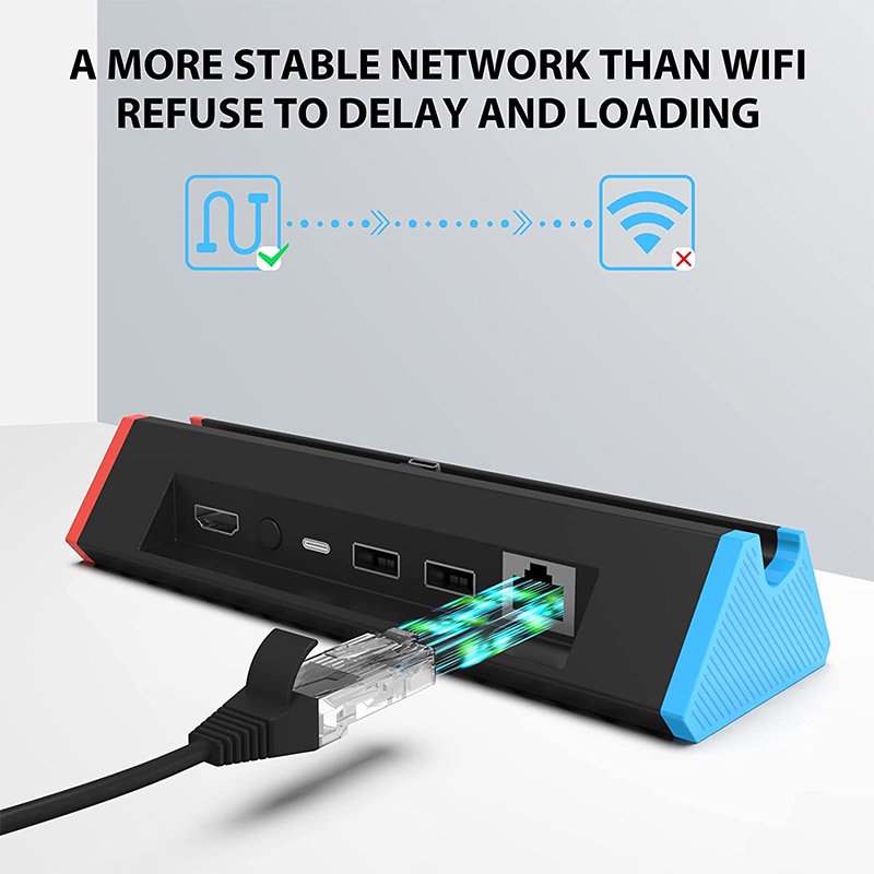 Đế Sạc TV Cổng Type C 1000Mbs LAN 4K HDMI Cho Nintendo Switch / Switch